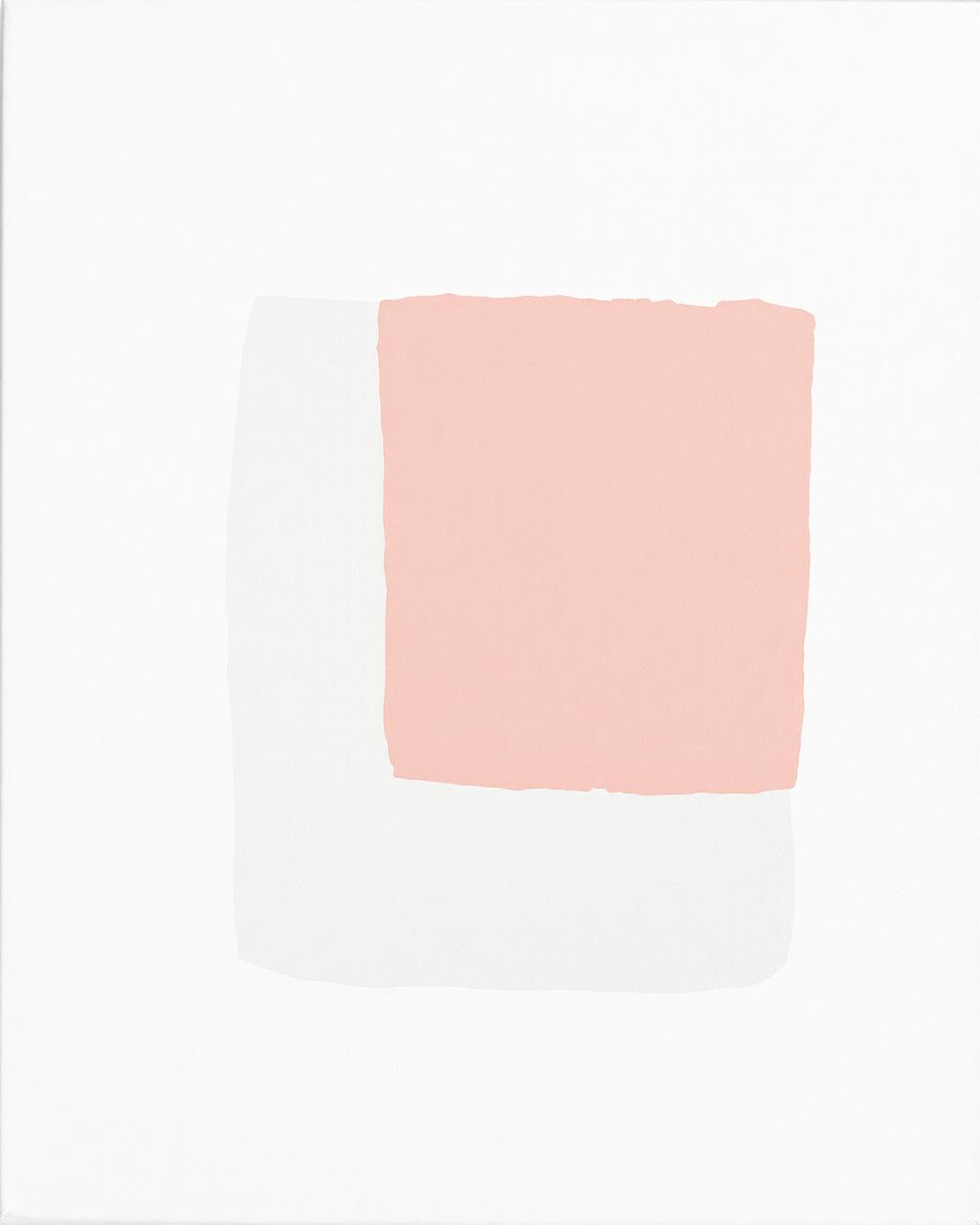 Color field, pink and grey